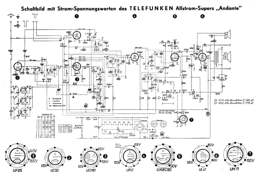 Andante 1952; Telefunken (ID = 2420030) Radio