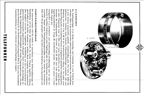 Antennenverteiler f. Grenz- und KW-Empfangsanlagen ATR 103; Telefunken (ID = 1355535) Diverses