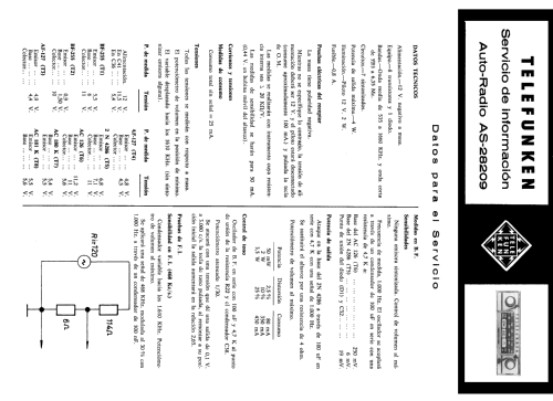 AS28209; Telefunken (ID = 2096422) Car Radio