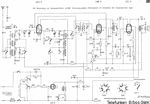 B644GWK; Telefunken (ID = 1050379) Radio