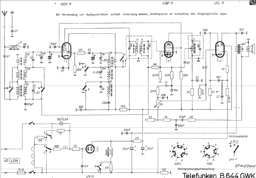 B644GWK ; Telefunken (ID = 1050921) Radio