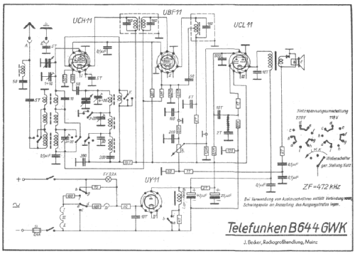 B644GWK; Telefunken (ID = 165627) Radio