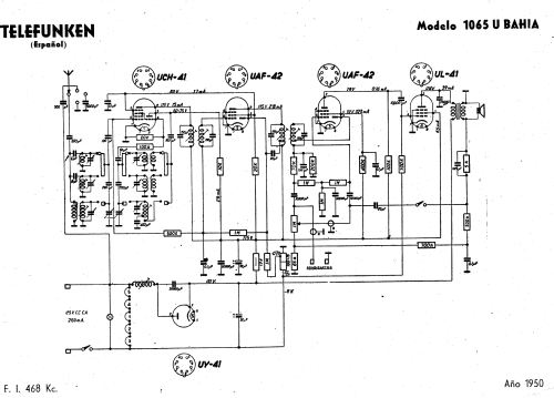 Bahia 1065U; Telefunken (ID = 1727854) Radio