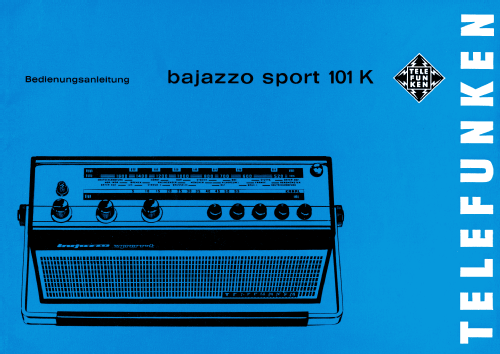 Bajazzo Sport 101K; Telefunken (ID = 3100459) Radio