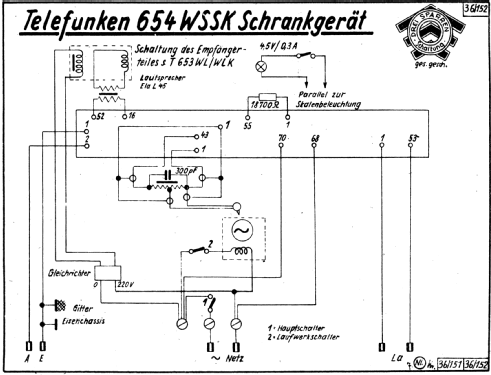 Bayreuth 654WSSK ; Telefunken (ID = 721446) Radio