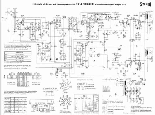 Bolero 2182; Telefunken (ID = 190707) Radio