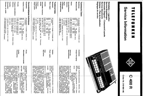 C400R; Telefunken (ID = 362230) Radio