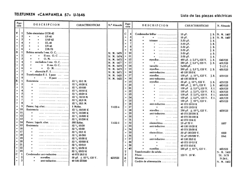 Campanela 57-3D U1646; Telefunken (ID = 2066339) Radio