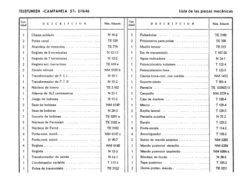 Campanela 57-3D U1646; Telefunken (ID = 2066340) Radio