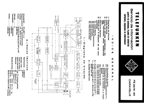 Caravelle 19 FE-29 /19 Ch= N-35-165L; Telefunken (ID = 2250955) Television