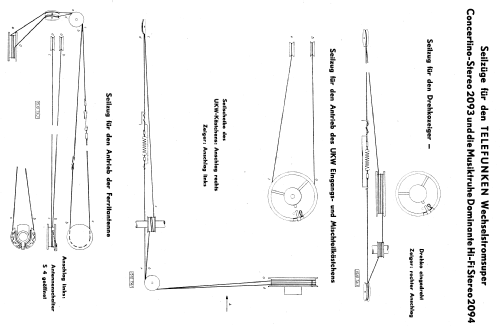 Concertino Stereo 2093; Telefunken (ID = 200501) Radio