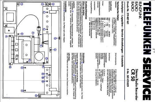 CR50; Telefunken (ID = 970024) Radio