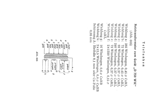 D750WK; Telefunken (ID = 371122) Radio