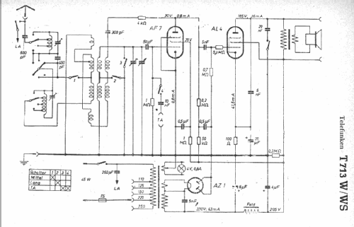 Der kleine Telefunken 713W ; Telefunken (ID = 7830) Radio