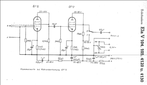 Ela V104; Telefunken (ID = 7889) Ampl/Mixer