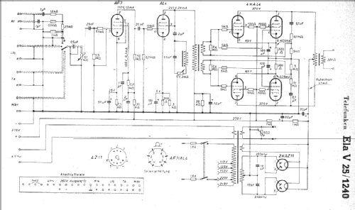 Ela V25-1240; Telefunken (ID = 7894) Ampl/Mixer