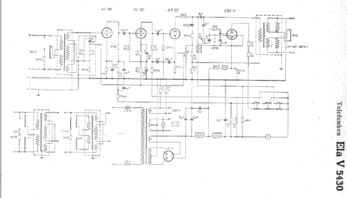 Ela V5430; Telefunken (ID = 7919) Ampl/Mixer