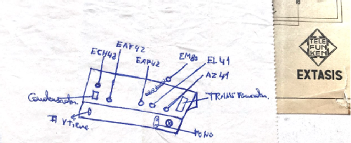 Éxtasis A-1466-F; Telefunken (ID = 2778791) Radio