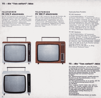 FE170P electronic Ch= 209; Telefunken (ID = 2086332) Television