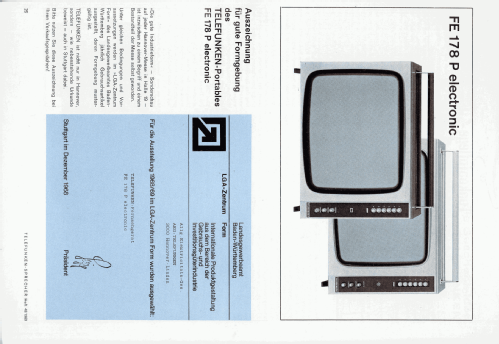 FE178P electronic; Telefunken (ID = 2086213) Television