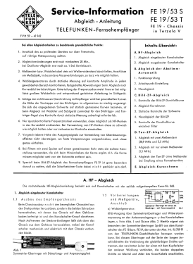 FE19/53T; Telefunken (ID = 2731976) Televisión