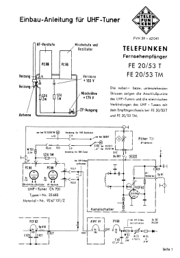 FE20/53T; Telefunken (ID = 2731512) Televisión