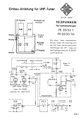 FE20/53TM; Telefunken (ID = 2731519) Television