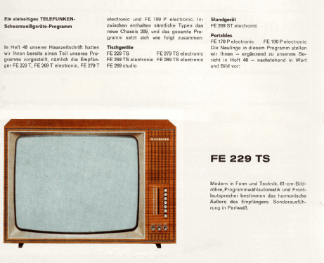 FE229TS; Telefunken (ID = 2086234) Television