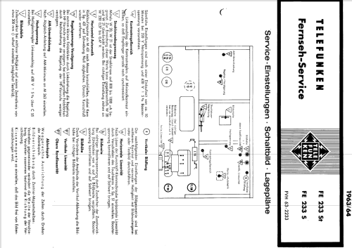 FE233S; Telefunken (ID = 436499) Television