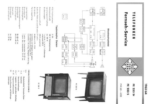 FE233St; Telefunken (ID = 480943) Télévision
