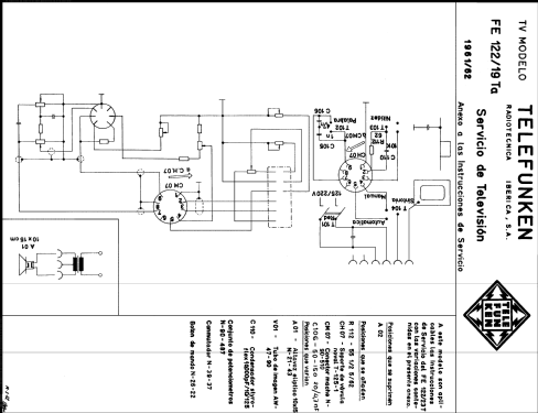 FE-122 /19 Ta; Telefunken (ID = 2610428) Television