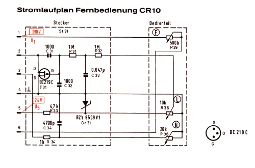 Fernregler CR 10; Telefunken (ID = 1579082) Diverses