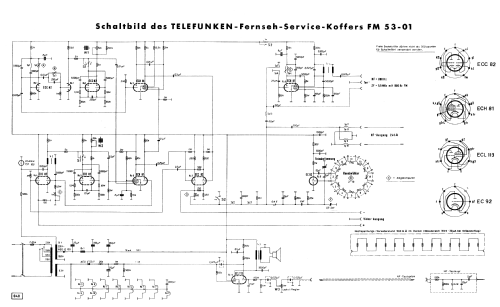 Fernseh-Service-Koffer FM53-01; Telefunken (ID = 339470) Equipment