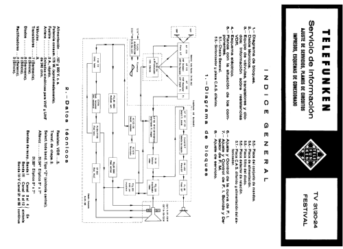 Festival TV 31-24; Telefunken (ID = 2263621) Television