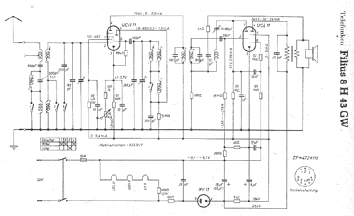 Filius 8H43GW; Telefunken (ID = 7505) Radio