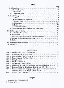 Funk-Horchempfänger E351 A, B, C, D, E ; Telefunken (ID = 2920132) Mil Re