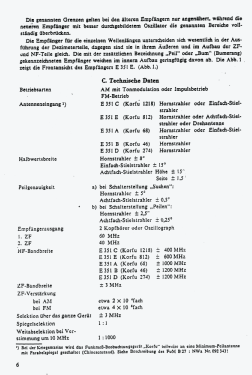 Funk-Horchempfänger E351 A, B, C, D, E ; Telefunken (ID = 2920143) Mil Re