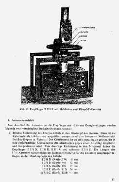 Funk-Horchempfänger E351 A, B, C, D, E ; Telefunken (ID = 2920150) Mil Re