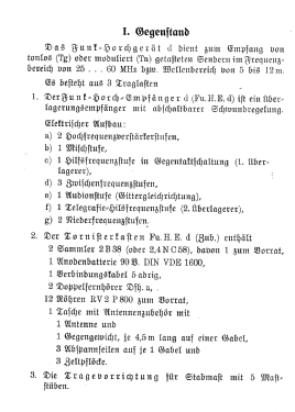 Funkhorchempfänger Fu H.E.d 'Horst'; Telefunken (ID = 3030224) Mil Re