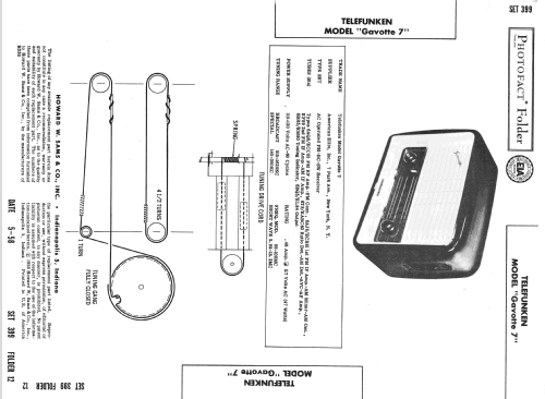 Gavotte 7 Export; Telefunken (ID = 2606442) Radio