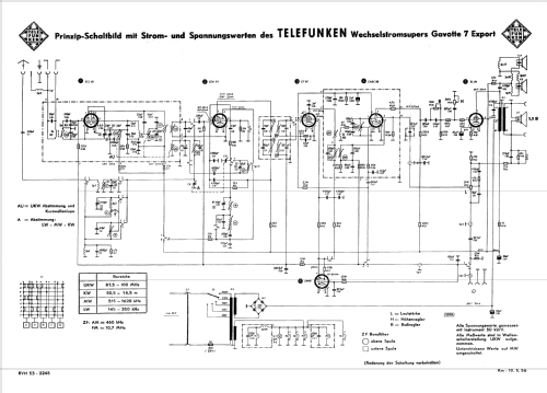 Gavotte 7 Export; Telefunken (ID = 666004) Radio