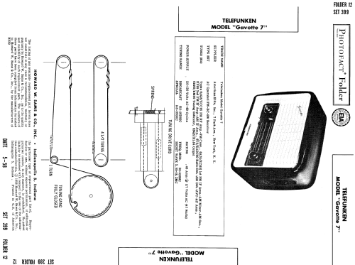 Gavotte 7 Export HiFi-System; Telefunken (ID = 983497) Radio