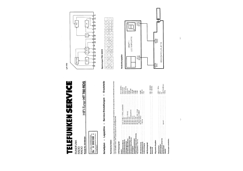 HiFi RDS-Tuner 30 Stationen HT-780/RDS; Telefunken (ID = 2554243) Radio