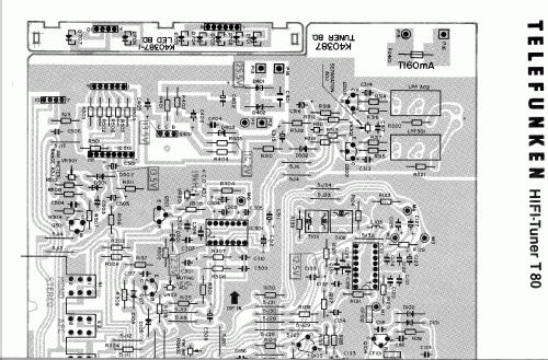 HiFi- Stereo Tuner T 80 HiFi; Telefunken (ID = 1328887) Radio