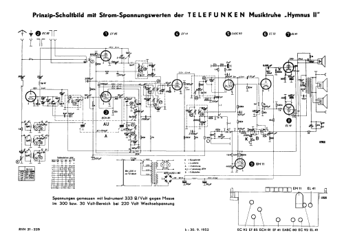 Hymnus II 8103WU; Telefunken (ID = 717695) Radio