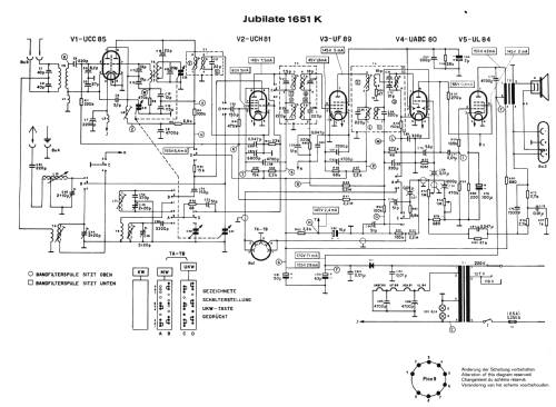 Jubilate 1651K; Telefunken (ID = 1046857) Radio