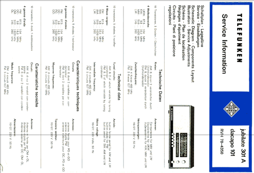 Jubilate 301a; Telefunken (ID = 532982) Radio