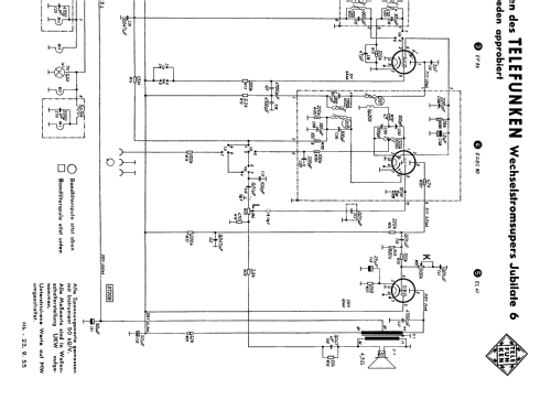 Jubilate 6; Telefunken (ID = 321947) Radio