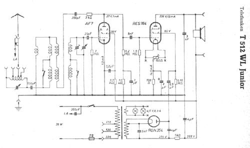 Junior 512WL ; Telefunken (ID = 7675) Radio