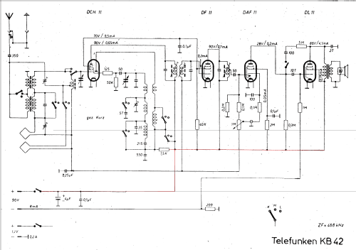 Koffersuper KB42; Telefunken (ID = 1001484) Radio